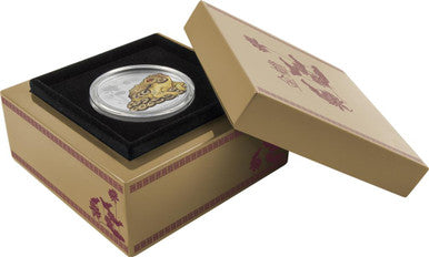 Niue 2016 $2 Feng Shui Money Toad 1oz Silver Coloured Proof Coin
