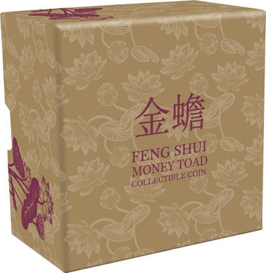 Niue 2016 $2 Feng Shui Money Toad 1oz Silver Coloured Proof Coin