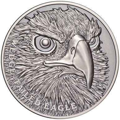 Niue 2019 $1 Wildlife Wedge-Tailed Eagle 1oz Silver Antiqued Coin