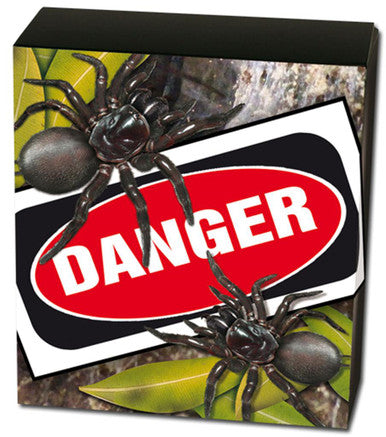 Tuvalu 2012 $1 Deadly and Dangerous Funnel Web Spider 1oz Silver Coloured Proof Coin