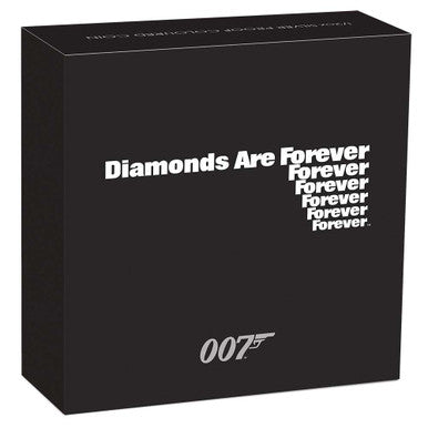 Tuvalu 2021 50c James Bond 007 Diamonds Are Forever 1/2oz Silver Coloured Proof Coin