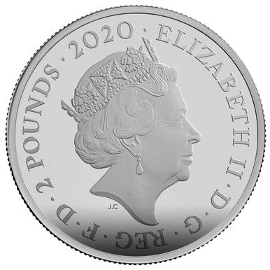 UK 2020 £2 007 Bond, James Bond 1oz Silver Proof Coin