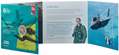 UK 2018 £2 RAF Centenary F-35 Lightning II Uncirculated Coin