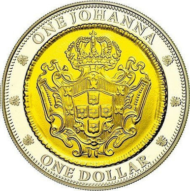 2007 $1 1732 One Johanna Selectively Gold Plated Silver Coin