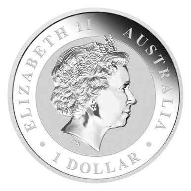 2015 $1 Australian Koala 1oz Silver Gilded Coin