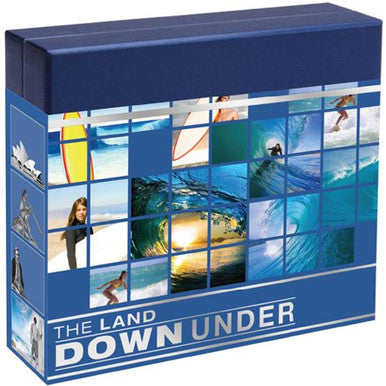 2013 $1 The Land Down Under Surfing 1oz Silver Coloured Proof Coin