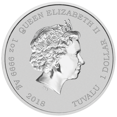 Tuvalu 2018 $1 Happy Diwali 1oz Silver Coloured Coin