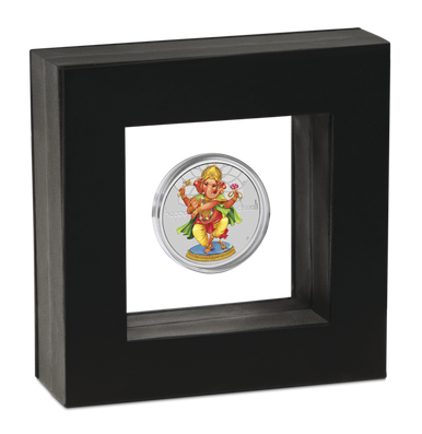 Tuvalu 2018 $1 Happy Diwali 1oz Silver Coloured Coin