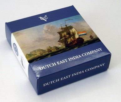 Cook Islands 2014 $10 Dutch East India Company with Royal Delft Earthenware Insert 50g Silver Proof Coin