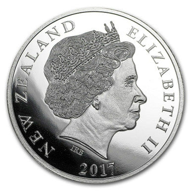 NZ 2017 $5 Laughing Owl 1oz Silver Proof Coin