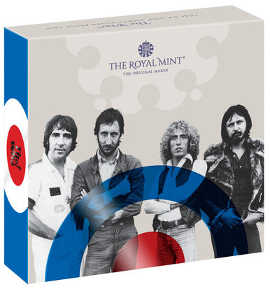 UK 2021 £2 The Who 1oz Silver Coloured Proof Coin