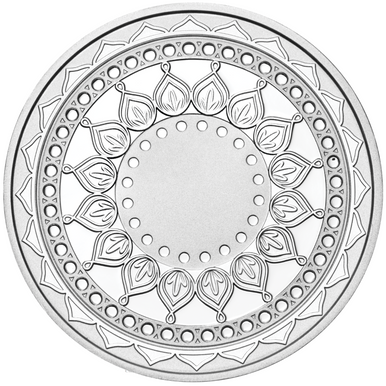 2019 Happy Diwali 1oz Silver Coloured Medallion