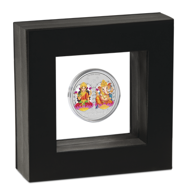 2019 Happy Diwali 1oz Silver Coloured Medallion