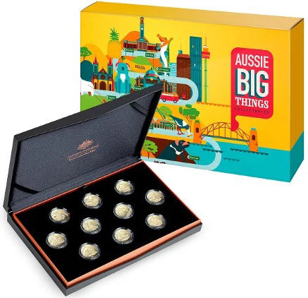 2023 $1 Aussie Big Things Al-Bronze Proof 10 Coin Set