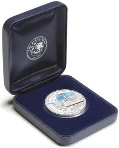 2007 $1 Australian Antarctic Territory Davis Station 1oz Silver Coloured Proof Coin