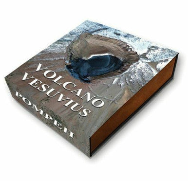 Niue 2015 $2 Volcano Vesuvius Pompeii with Lava Inset 2oz Silver Antiqued Coin