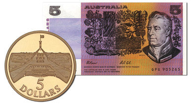 1988 $5 Last Prefix Note First Coin Premium Pack