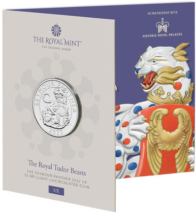 UK 2022 £5 The Royal Tudor Beasts The Seymour Panther Uncirculated Coin
