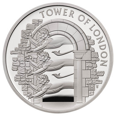 UK 2020 £5 The Tower of London The Royal Menagerie Silver Proof Coin