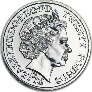 UK 2013 £20 The George and The Dragon Silver Uncirculated Coin
