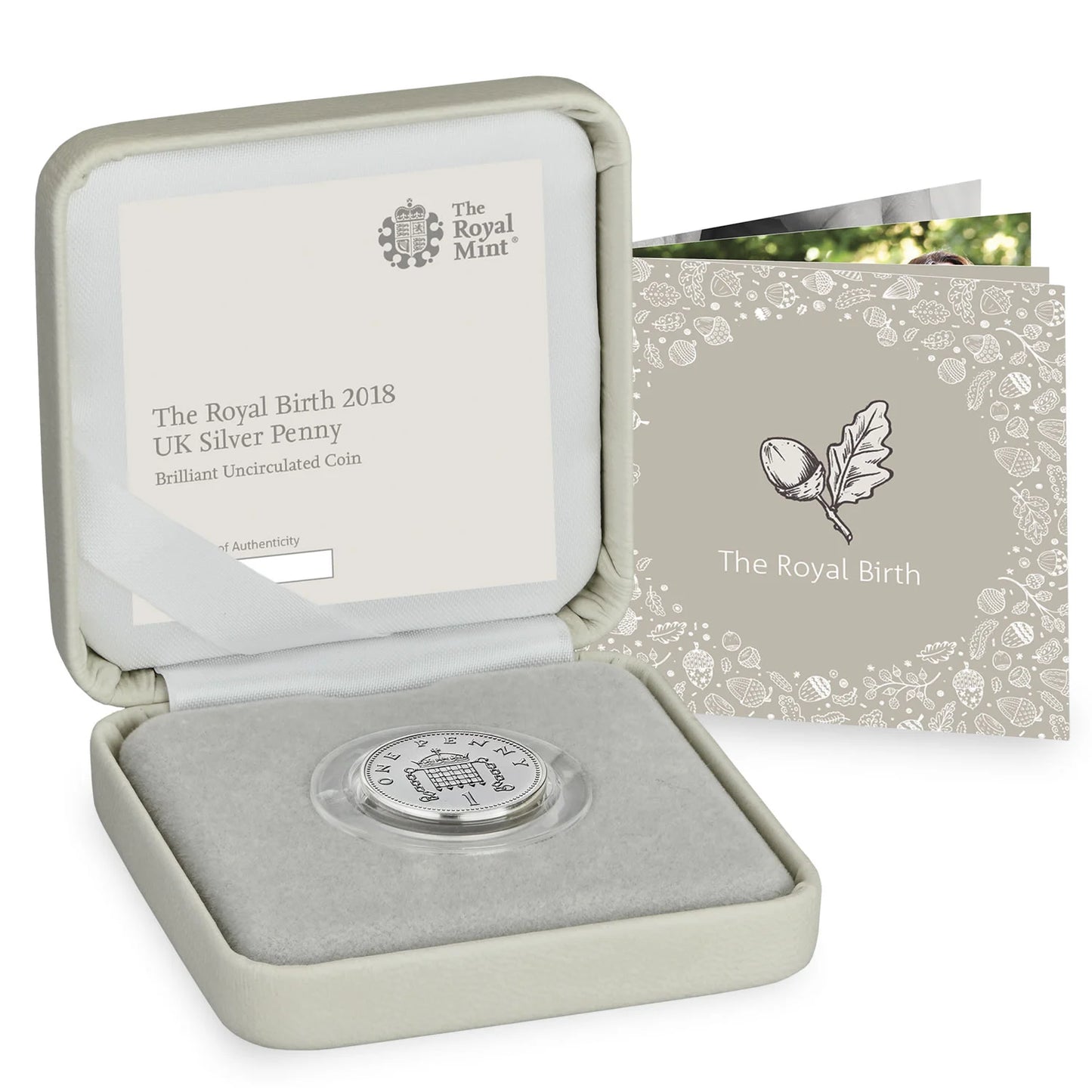UK 2018 1p The Royal Birth Silver Uncirculated Coin