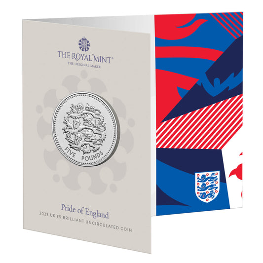 UK 2023 £5 Pride of England Uncirculated Coin