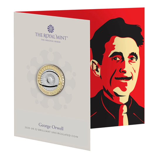 UK 2025 £2 George Orwell Uncirculated Coin