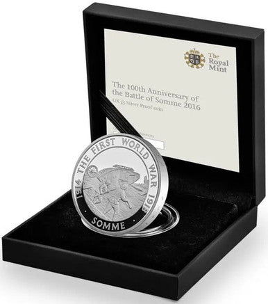 UK 2016 £5 The 100th Anniversary of The Battle of The Somme Silver Proof Coin