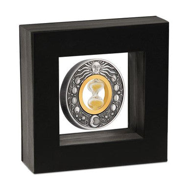 Hourglass 2021 2oz Silver Antiqued Coin