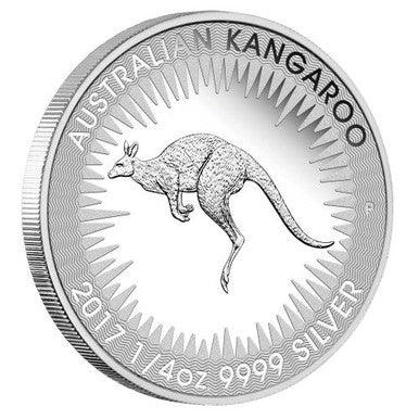 2017 25c Australian Kangaroo 1/4oz Silver Proof Coin