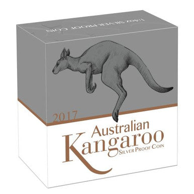 2017 25c Australian Kangaroo 1/4oz Silver Proof Coin