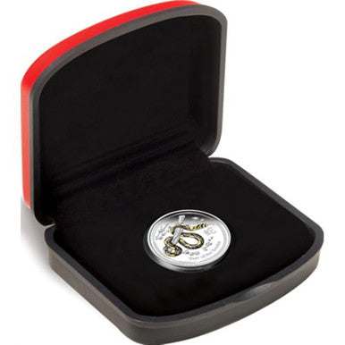 2013 50c Lunar Year of The Snake 1/2oz Silver Coloured Proof Coin