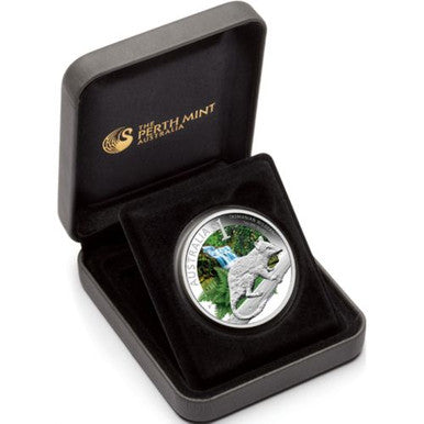 2011 $1 ANDA Adelaide Celebrate Australia Tasmanian Wilderness 1oz Silver Coloured Proof Coin