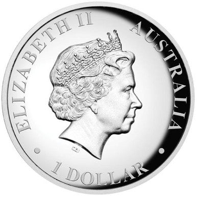 2015 $1 Australian Kangaroo 1oz Silver High Relief Proof Coin