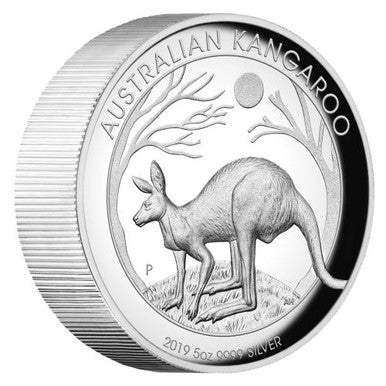 2019 $8 Australian Kangaroo 5oz Silver High Relief Proof Coin