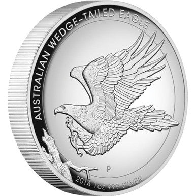 2014 $1 Australian Wedge-Tailed Eagle 1oz Silver High Relief Proof Coin