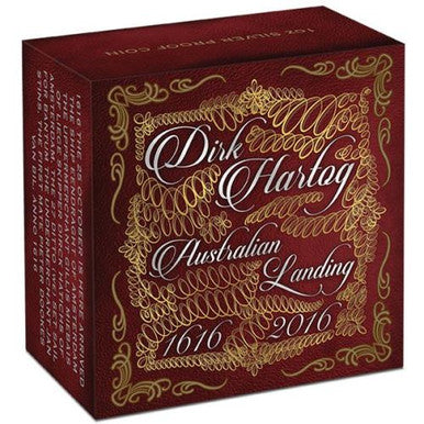 2016 $1 Dirk Hartog Australian Centenary of Australian Landing 1oz Silver High Relief Proof Coin