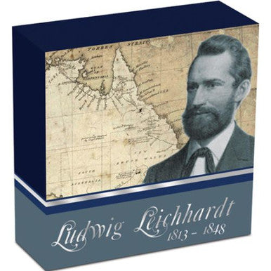 2013 $2 Ludwig Leichhardt 2oz Silver Coloured Proof Coin