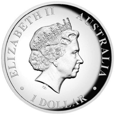 2014 $1 Australian Kangaroo 1oz Silver High Relief Proof Coin