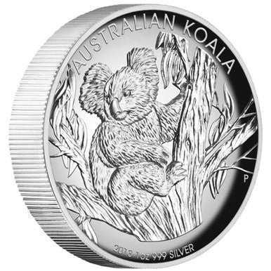 2013 $1 Australian Koala 1oz Silver High Relief Proof Coin