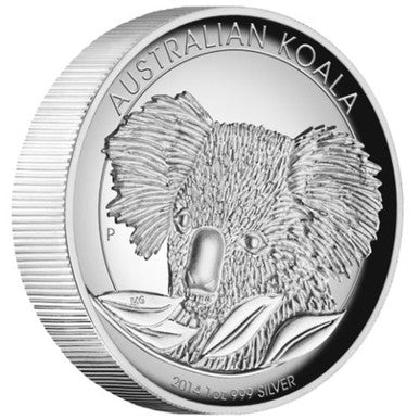 2014 $1 Australian Koala 1oz Silver High Relief Proof Coin