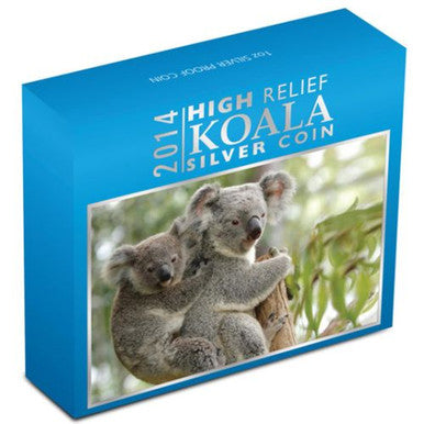 2014 $1 Australian Koala 1oz Silver High Relief Proof Coin