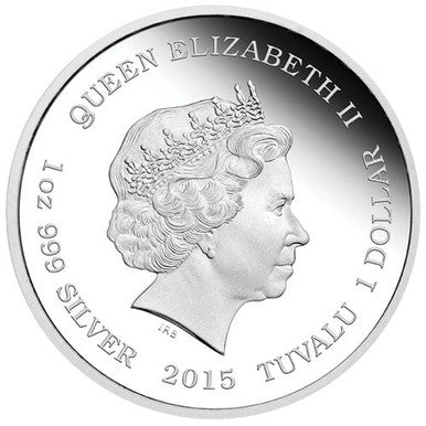 Tuvalu 2015 $1 ANDA Sydney Coin Show Special Year of The Goat Health 1oz Silver Proof Coin