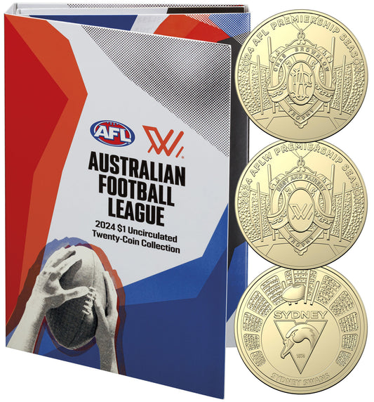 2024 $1 Australian Football League Uncirculated 20 Coin Set