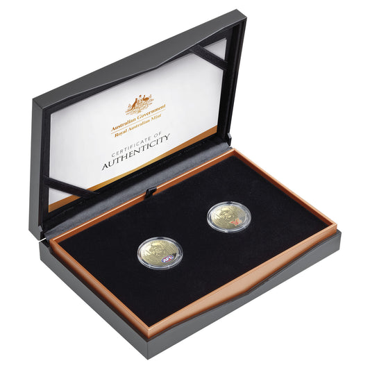 2024 $1 Australian Football League Al-Bronze Proof 2 Coin Set
