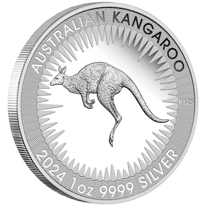 2024 $1 Australian Kangaroo King Charles III Obverse First Issue 1oz Silver Proof Coin