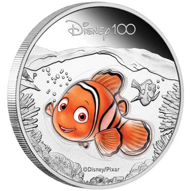 Tuvalu 2023 50c Disney 100th Anniversary Nemo 1/2oz Silver Coloured Proof Coin
