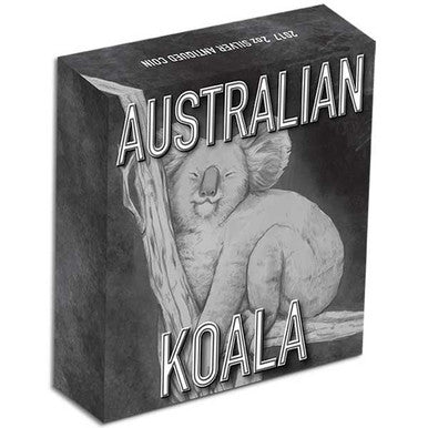 2017 $2 Australian Koala 2oz Silver Antiqued Coin