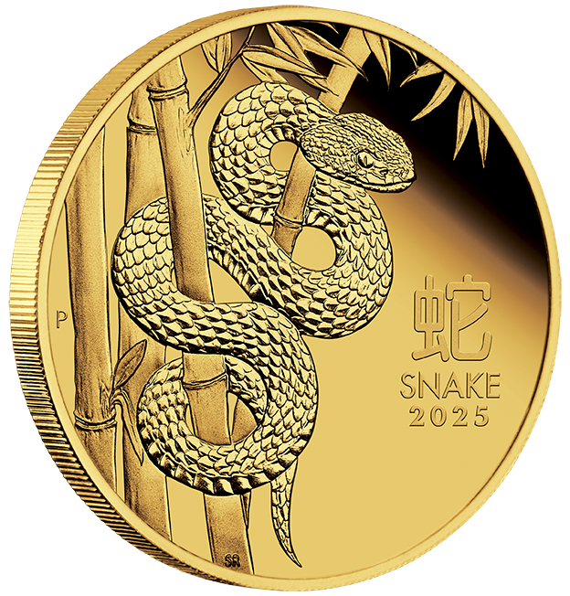 2025 $100 Lunar Year of The Snake 1oz Gold Proof Coin