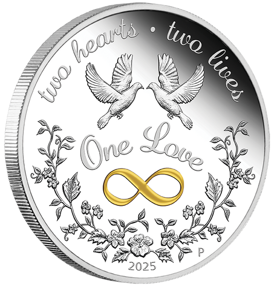 2025 $1 One Love 1oz Silver Proof Coin